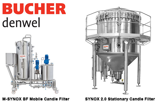 Bucher Denwel Candle Filters by Gusmer Beer for Brewing