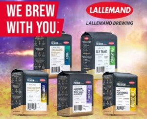 Lallemand logo and brewing yeast