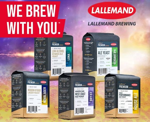 Lallemand logo and brewing yeast